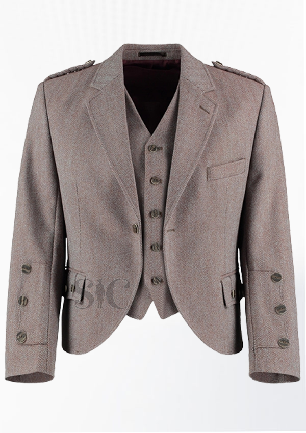 Schottische Argyle-Jacke aus Schottischer Tweed-Wolle in Premium-Qualität