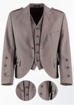 Premium Quality Scottish Russet Tweed Wool Argyle Jacket