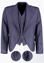 Premium Quality Scottish Twilight Tweed Wool Argyle Jacket