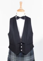 Premium Quality Traditional Scottish Prince Charlie Jacket with Three Button Vest Front