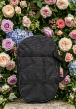 Brown Flower Lyre Harp Bag