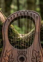 Leaf Engraved Lyre Harp Strings