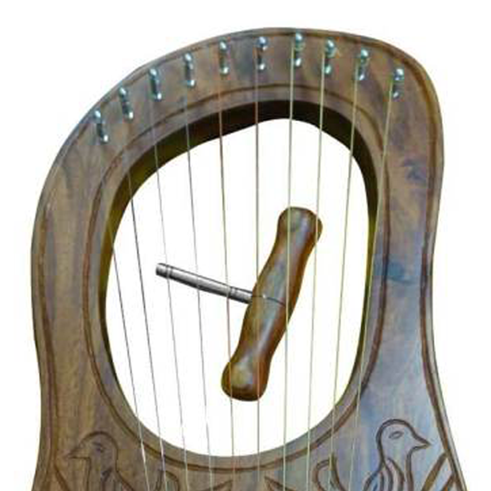 Premium Quality 10 Metal String Scottish Lyre Harp for Sale