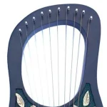 Premium Quality 10 Metal String Scottish Lyre Harp for Sale Front