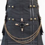 Premium Quality Fashion Utility Hybrid Kilt With Chain Design 99