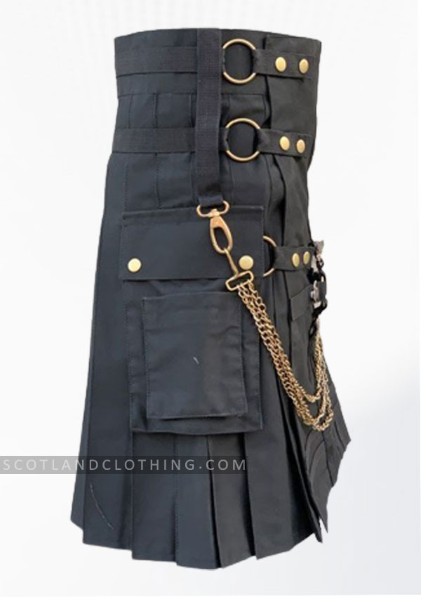 Premium Quality Fashion Utility Hybrid Kilt With Chain Design 99