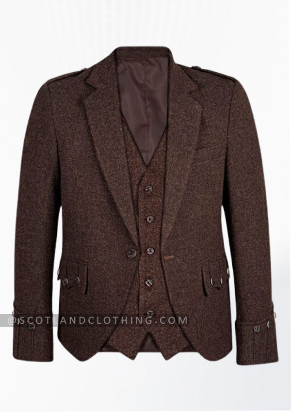 Premium Quality Scottish Brown Argyle Jacket Design 42