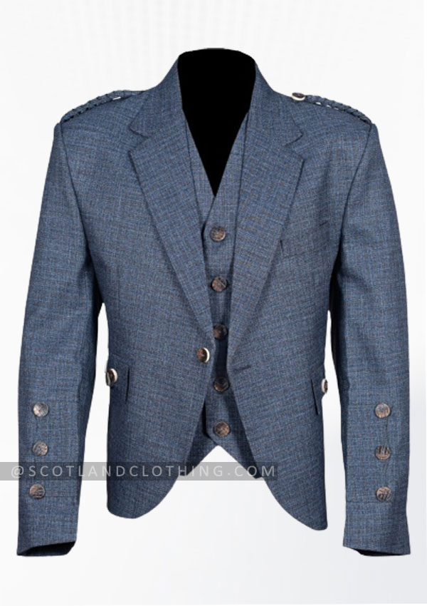 Premium Quality Scottish Grey Argyle Jacket Design 43