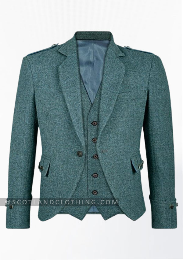 Premium Quality Scottish Dark Green Argyle Jacket Design 45