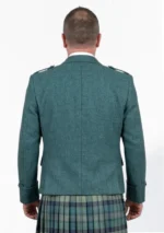 Green Argyle Jacket with Vest Back View