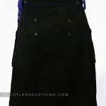 Premium Black Blue Deluxe Modern Kilt