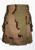 Premium Quality Hand Made Desert Camouflage Utility Kilt
