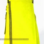 Premium Quality Hand Made Scottish Yellow Utility Kilt