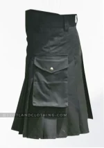 Premium Quality Hand Made Traditional Scottish Firefighter Utility Kilt Side