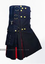 Premium Quality New Style Black and Red modern Kilt Design 5