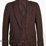 Premium Quality Scottish Brown Argyle Jacket