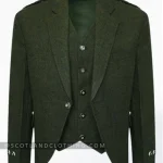 Premium Quality Scottish Dark Green Argyle Jacket