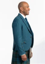 Tweed Argyle Jacket with Vest Right Side View