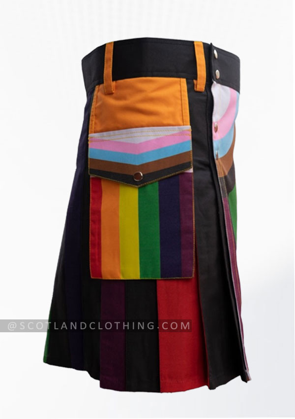 Premium Quality New Fashion Rainbow Kilt For Men Design 9
