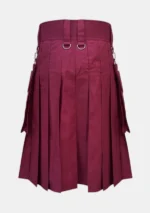 Burgundy Utility Kilt Back