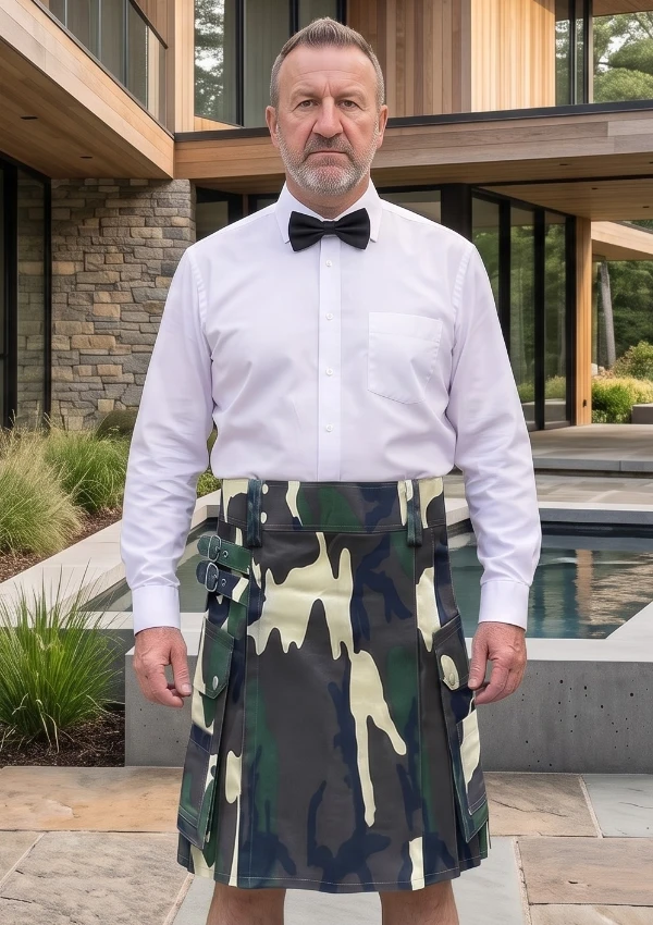 Menl's Scottish Modern Camo Kilt