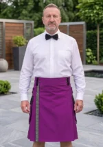 Men's Purple Utility Kilt With Net Pocket