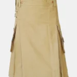 Modern Khaki Utility Kilt