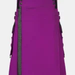 Purple Utility Kilt With Net Pocket