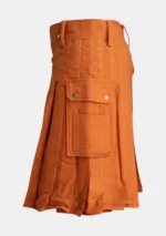 Saffron Tartan Utility Kilt Left