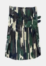 Scottish Modern Camo Kilt Back