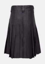 Traditional Black Utility Kilt Back