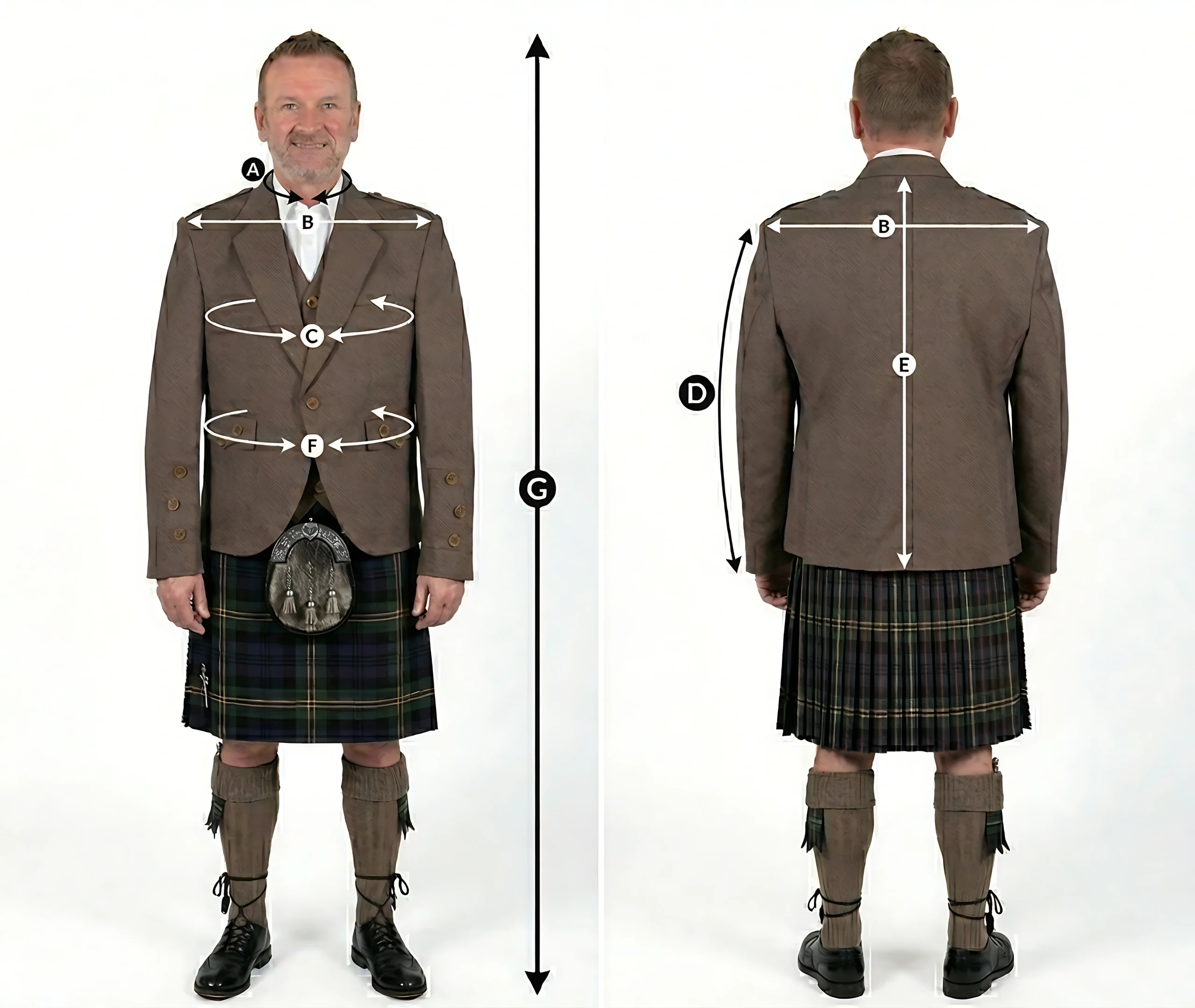 Argyle Jacket Size Guide