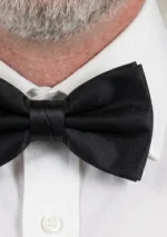 Black Bow Tie Left Side