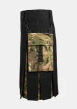 Black Hybrid Tactical Kilt Side
