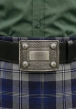 Celtic Knot Kilt Scottish Belt Buckle Antique Front View