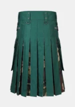Green Hybrid Utility Kilt Back
