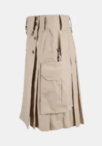 Khaki Combat Utility Kilt Left Side
