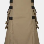 Khaki Cotton Utility Kilt