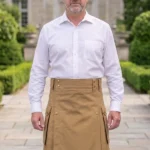 Khaki Utility Kilt For Men's