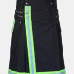 Men's Black Firefighter Utility Kilt