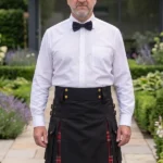Men's Black Stewart Hybrid Tartan Kilt