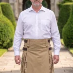Men's Khaki & Camo Hybrid Kilt