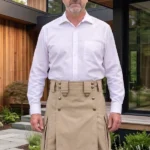 Men's Khaki Combat Utility Kilt