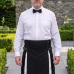 Men's Modern Black & White Utility Kilt