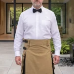 Men's Scottish Khaki Black Hybrid Utility Kilt