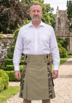 Men's Scottish Khaki Hybrid Utility Kilt