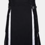 Modern Black & White Utility Kilt