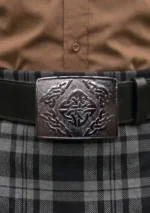 Rhombus Kilt Belt Buckle Front View