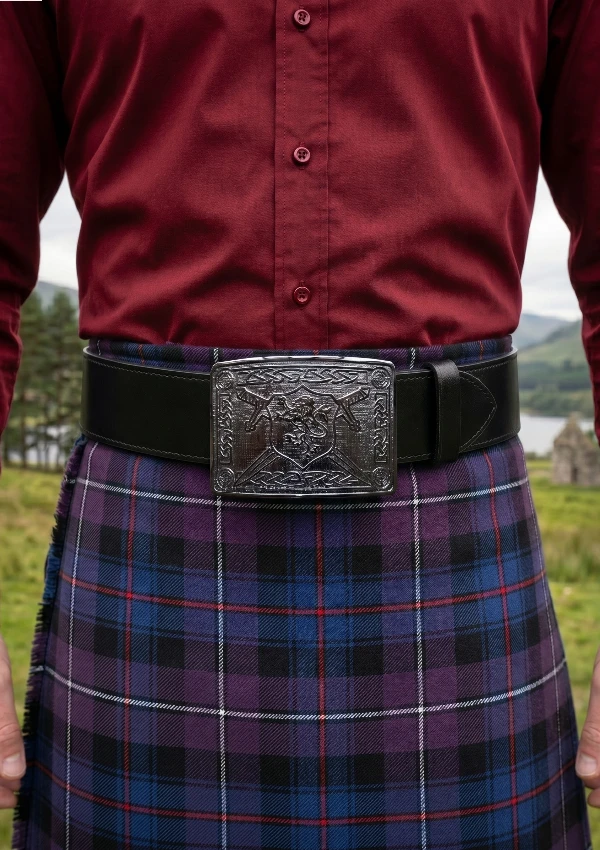 Saltire Lion Rampant Kilt Belt Buckle
