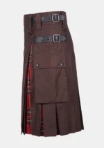 Scottish Brown Hybrid Kilt Left